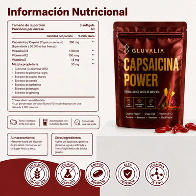 GLUVALIA - Capsaicina Power